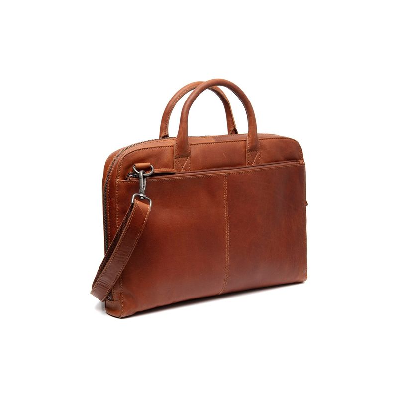 The Chesterfield Datorväska Tilbury cognac