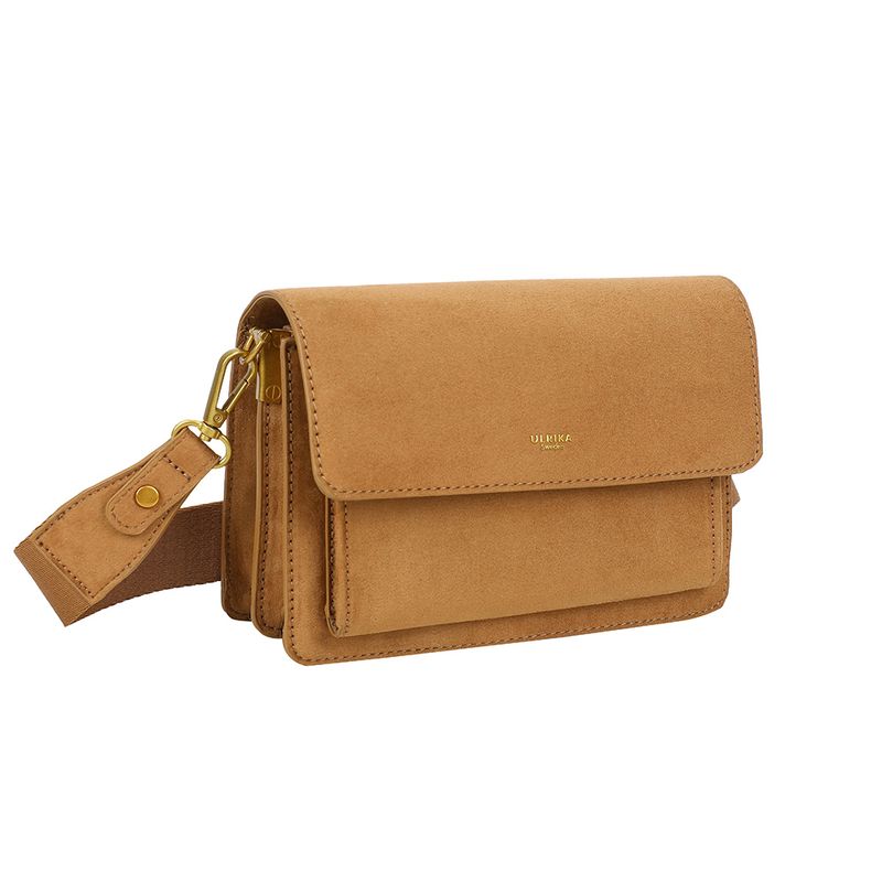 Ulrika Design Boxväska Suede cognac