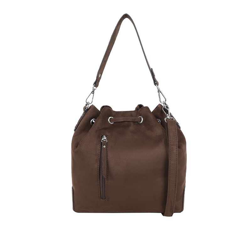 Ulrika Design Hinkväska Suede mörkbrun