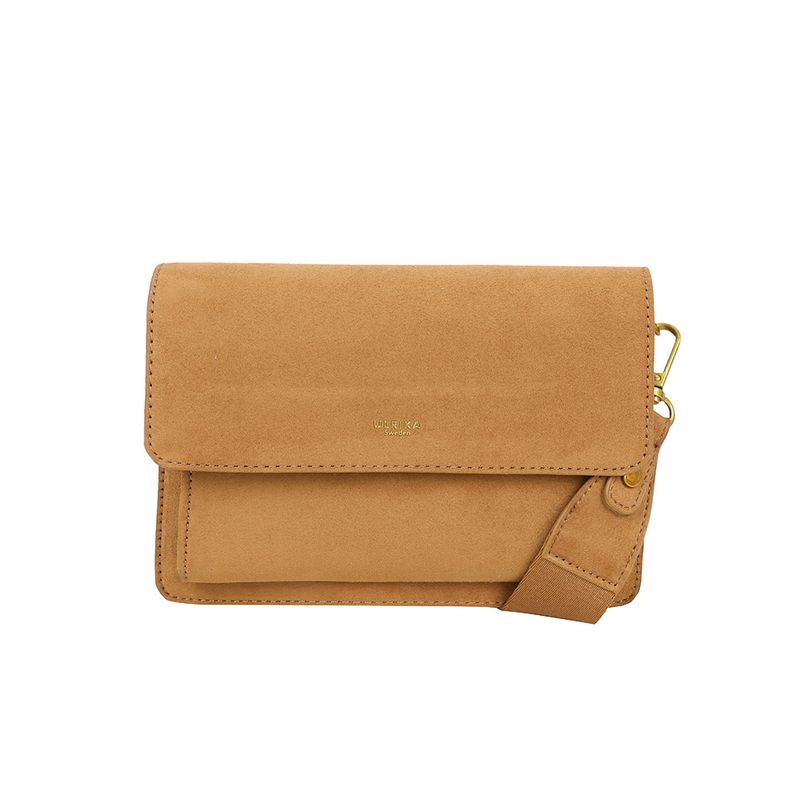 Ulrika Design Boxväska Suede cognac